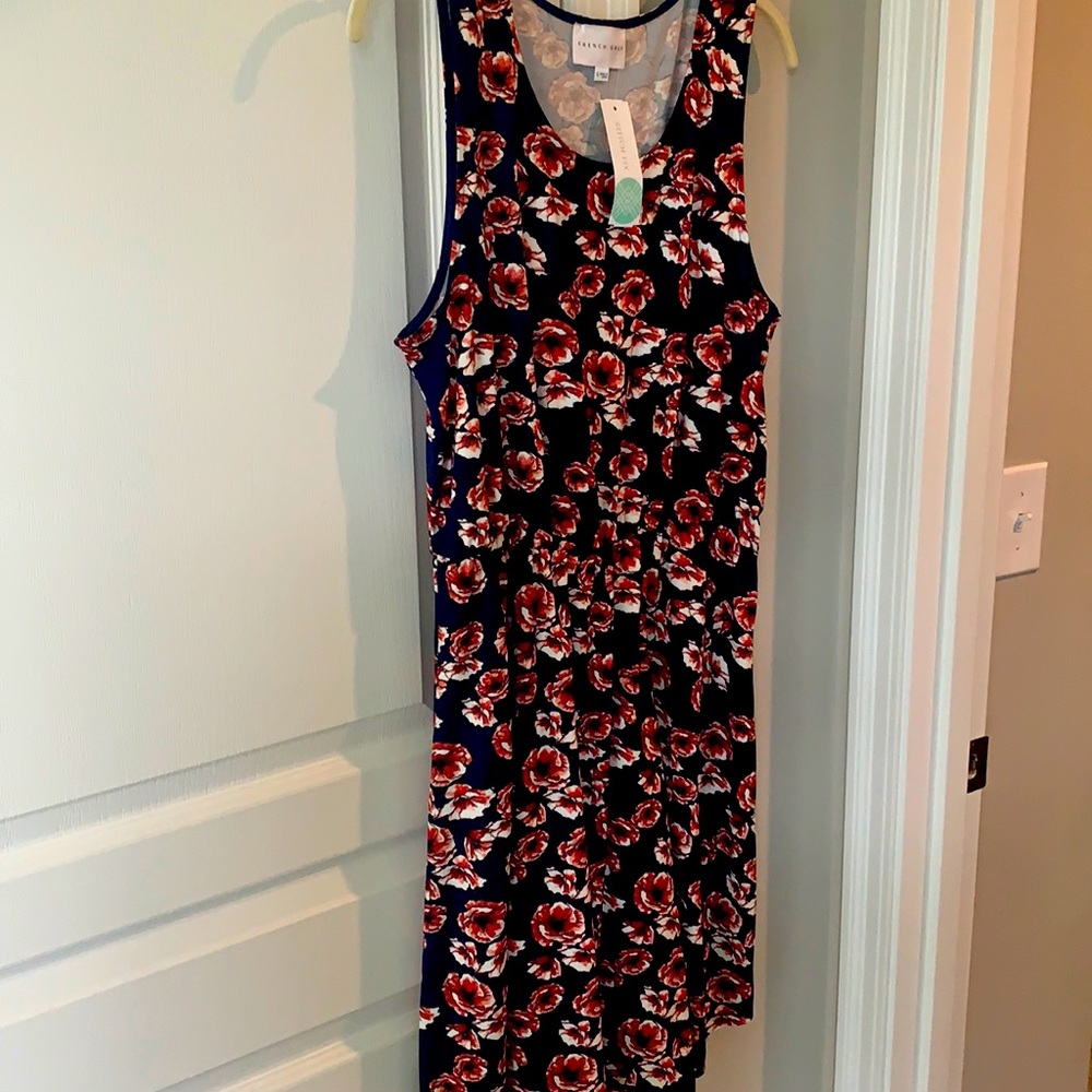 French Grey Evalynn Brushed Knit Dress, XL